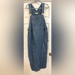 EUC Overall style maxi dress 100% cotton